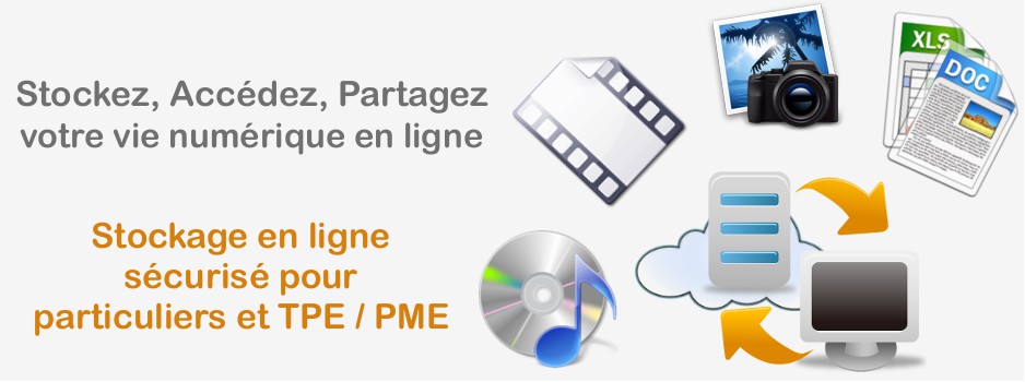 Stockage en ligne s�curis� pour particuliers et petites entreprises (TPE / PME)